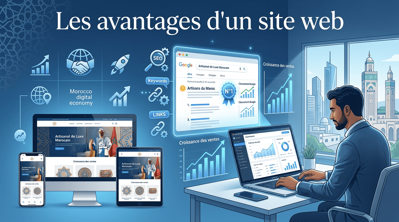 Avantages d'un site web professionnel pour les entreprises au Maroc - SEO, accessibilité et coût réduit
