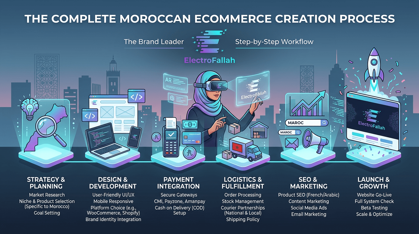 Création site e-commerce Maroc - étapes clés pour votre projet