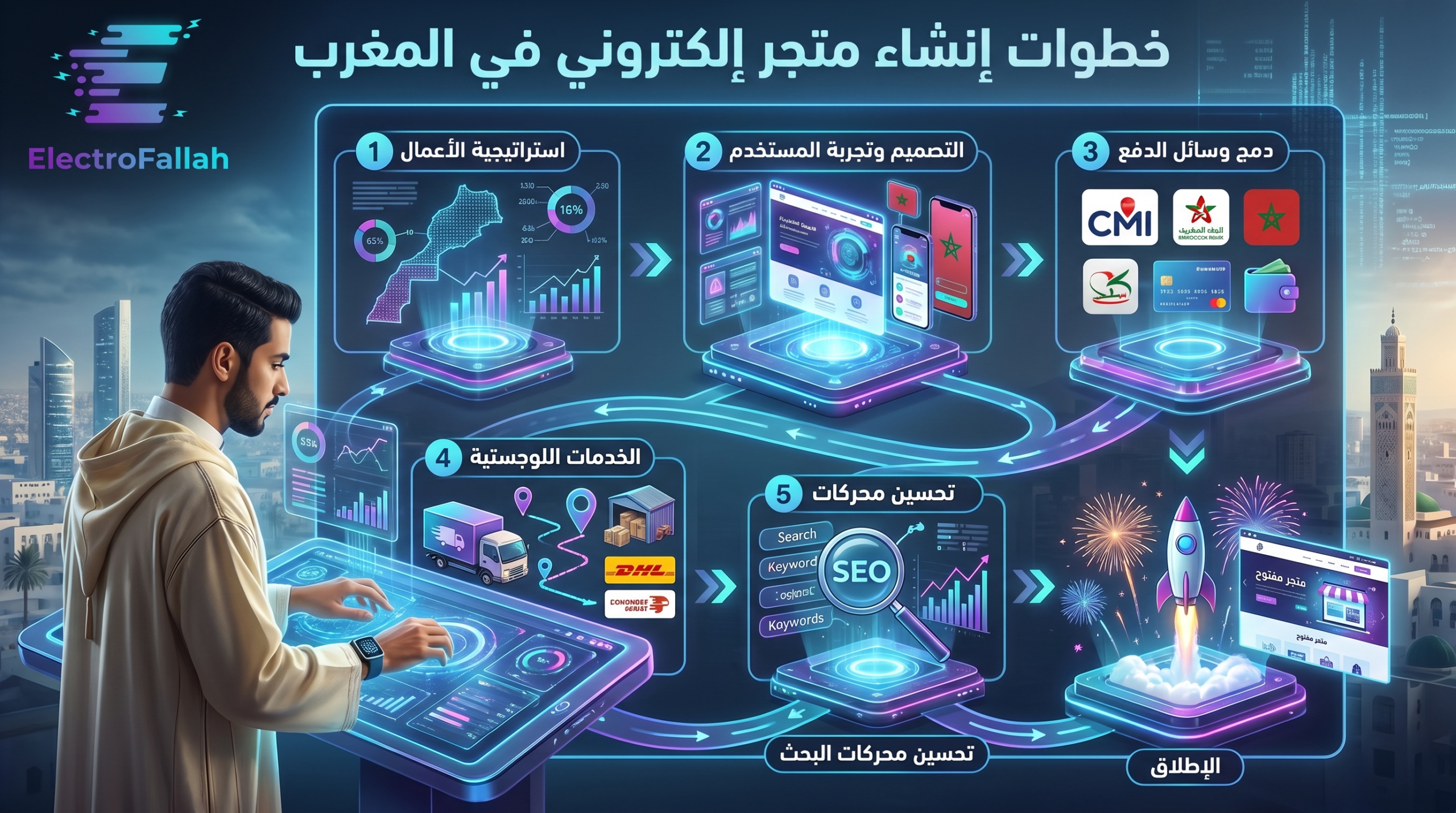 إنشاء متجر إلكتروني المغرب - أسعار وتكاليف متجرك على الإنترنت
